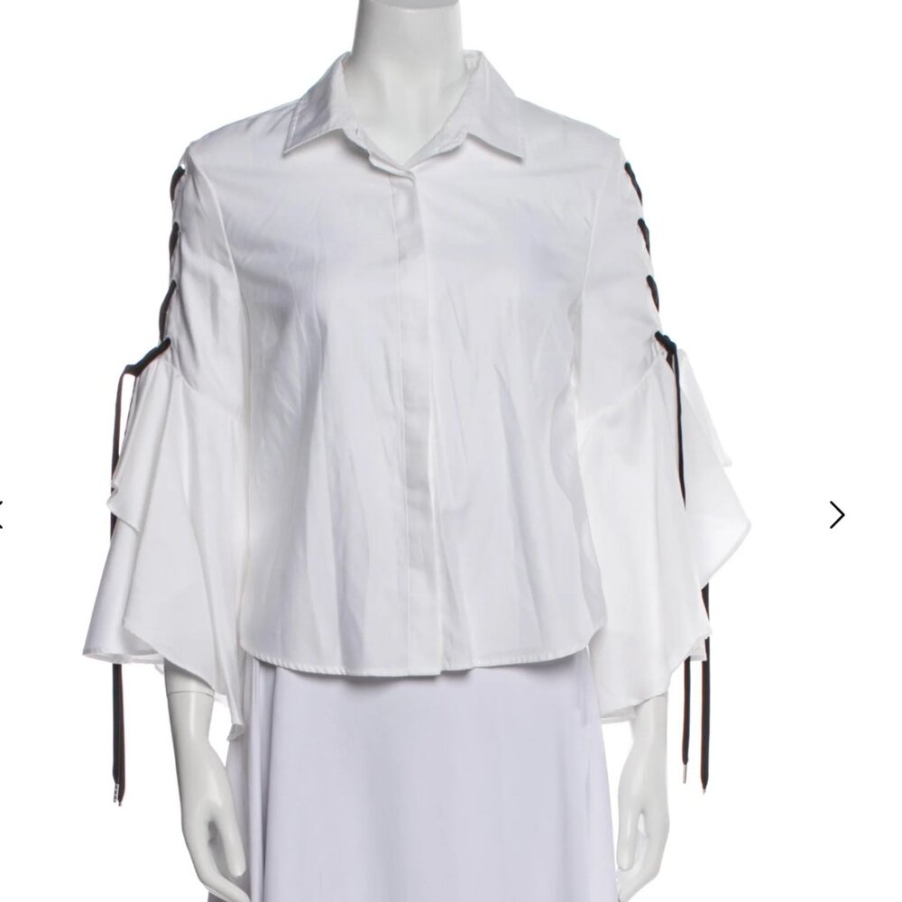 Jonathan Simkhai lace up button up top